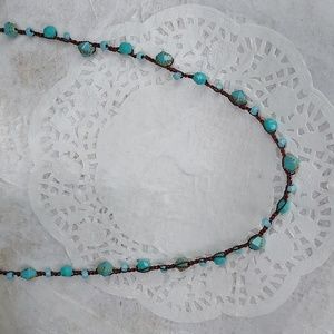Bohemian Crochet Necklace Artisan Made Jewelry Handcrafted by Rust Belt Raised
